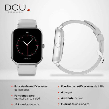 Smartwatch DCU CURVED GLASS PRO 1,83" Grau