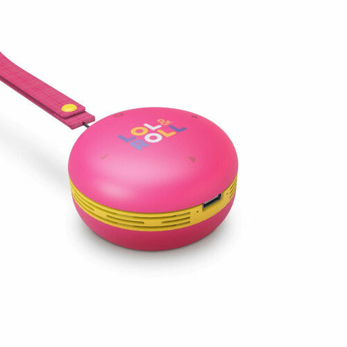 Dankzij de draagbare Bluetooth®-luidsprekers Energy Sistem Lol&Roll Pop Roze 5 W