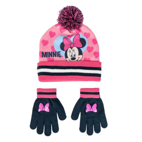 Bonnet et gants Minnie Mouse