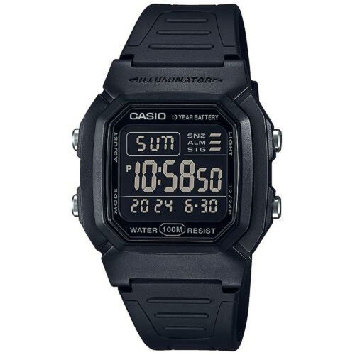 Herrenuhr Casio W-800H-1BVES Schwarz