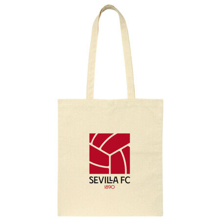 Borsa Sevilla Fútbol Club Beige Cotone