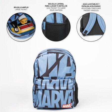 Mochila Casual Marvel Azul 32 x 4 x 42 cm