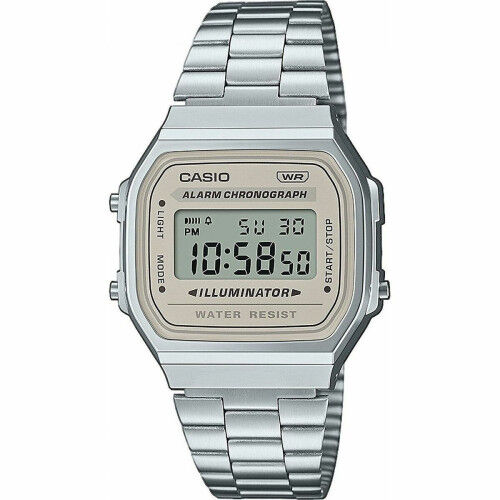 Horloge Uniseks Casio A168WA-8AYES Zilverkleurig