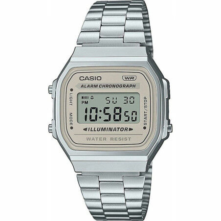 Horloge Uniseks Casio A168WA-8AYES Zilverkleurig