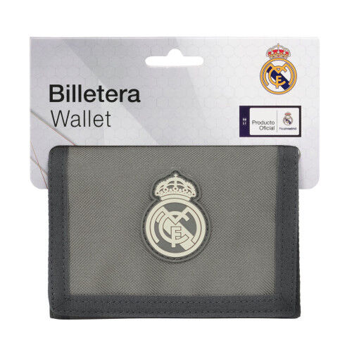 Cartera Real Madrid C.F. Real Madrid Gris 12,5 x 9,5 x 1 cm