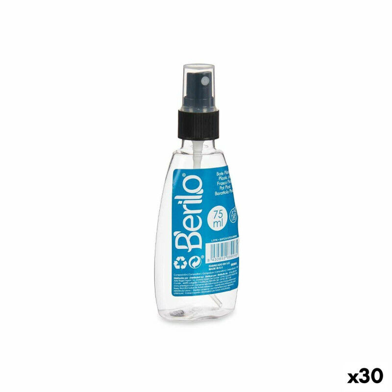 Pulverizador Negro Transparente Plástico (75 ml) (30 unidades)