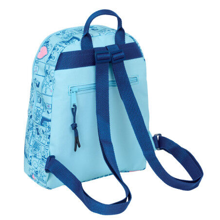 Lässiger Rucksack Snoopy Love Hellblau 25 x 30 x 13 cm