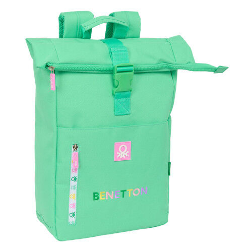 Casual Backpack Benetton Mint Green