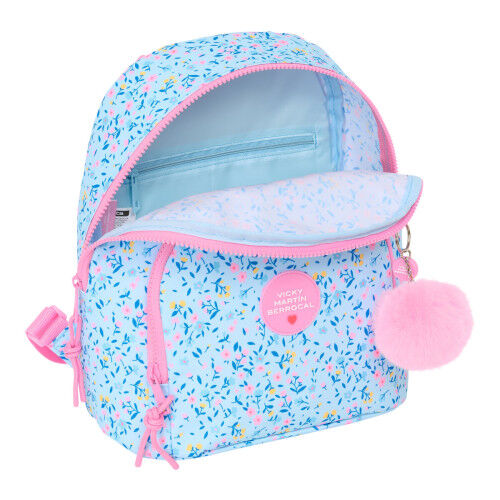 Lässiger Rucksack Vicky Martín Berrocal Paraíso Rosa Hellblau 25 x 30 x 13 cm