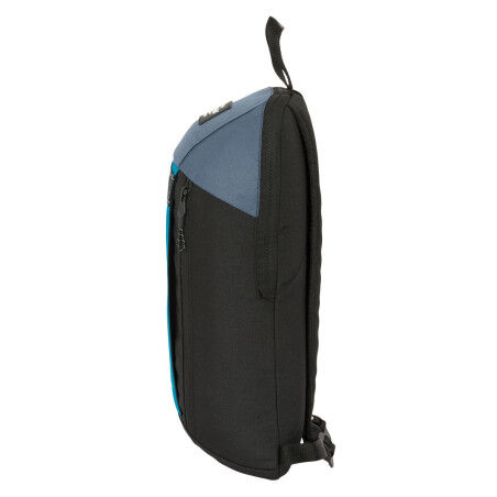 Lässiger Rucksack BlackFit8 California Blau Schwarz 22 x 39 x 10 cm