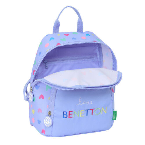 Casual Rugtas Benetton Lila Lila 25 x 30 x 13 cm