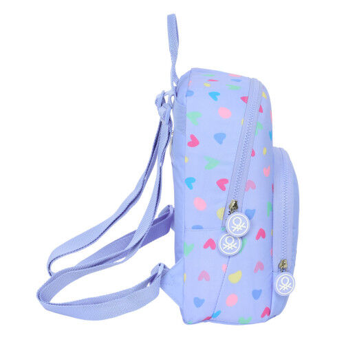 Lässiger Rucksack Benetton Lila Lila 25 x 30 x 13 cm