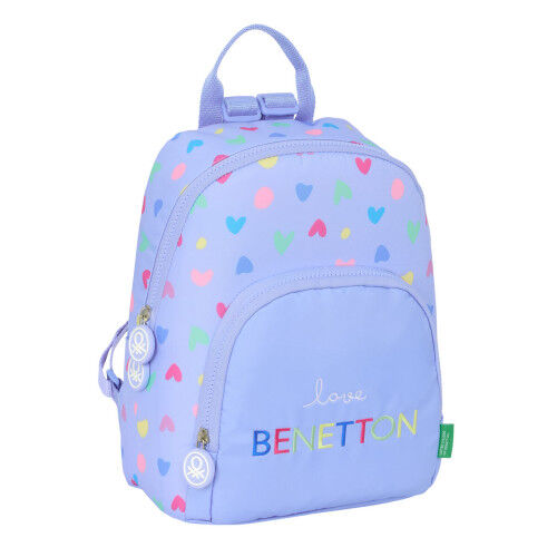 Zaino Casual Benetton Lila Lilla 25 x 30 x 13 cm