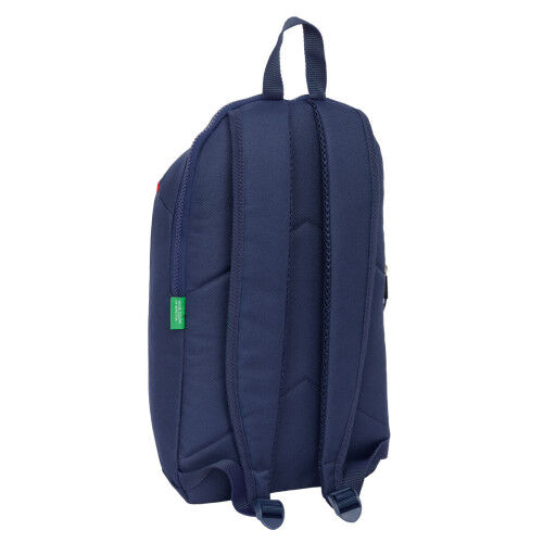 Casual Backpack Benetton Flag Navy Blue 22 x 39 x 10 cm