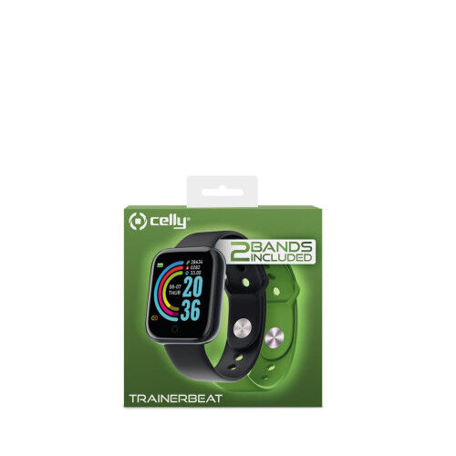 Smartwatch Celly TRAINERBEATGN Nero Verde