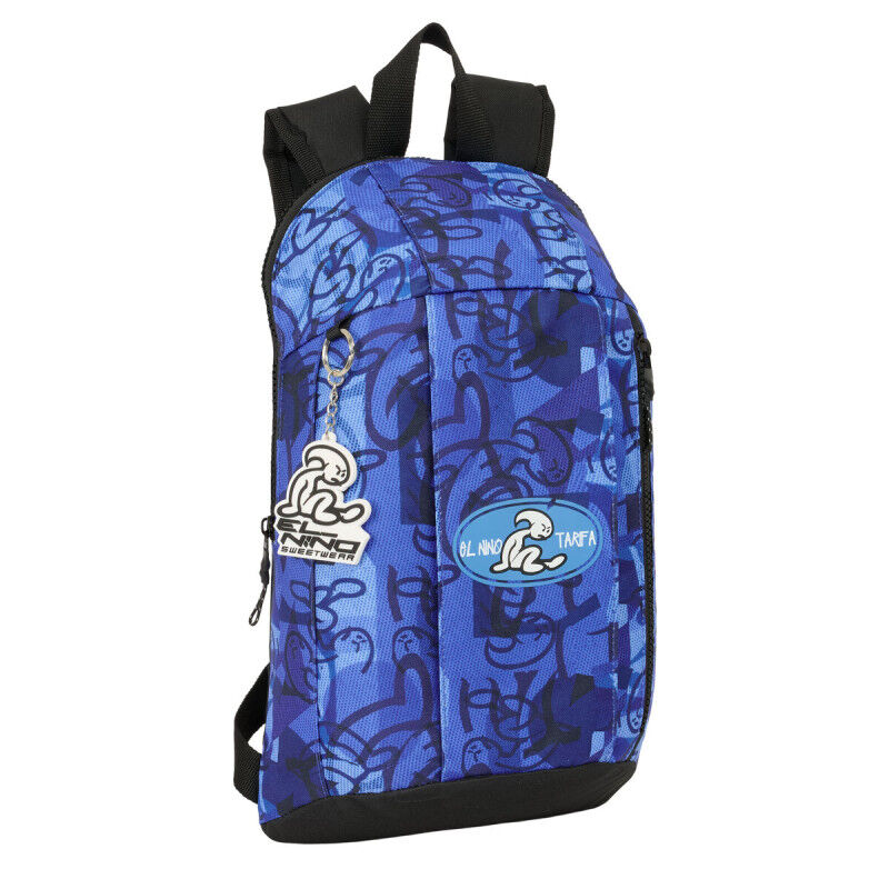 Mochila Casual El Niño Roller Azul Negro 22 x 39 x 10 cm