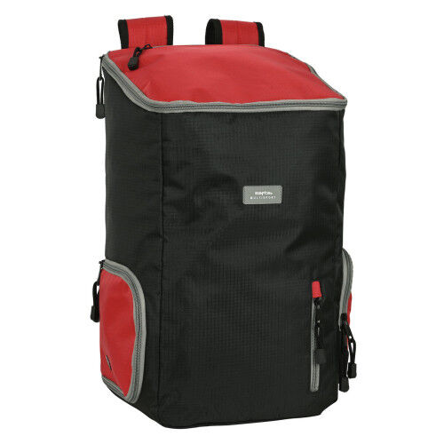 Mochila Safta Multisports Negro Rojo Deportivo 28 x 50 x 22 cm