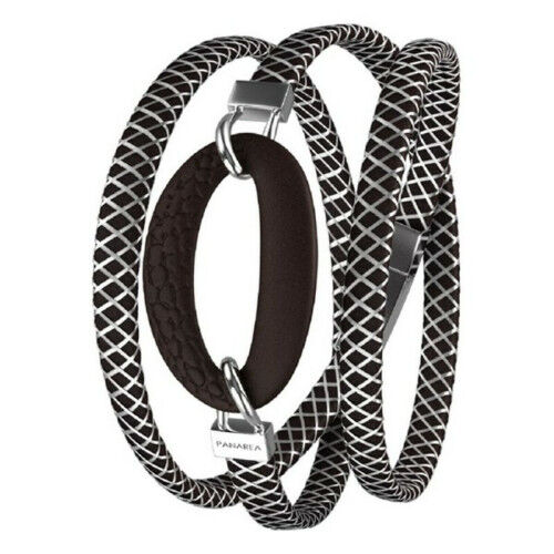 Armband Dames Panarea BM1N21 59 cm Zilverkleurig Zwart