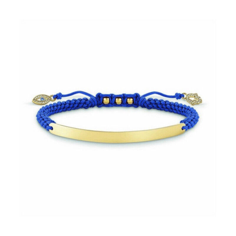 Pulsera Mujer Thomas Sabo LBA0067-899-1 Azul Plata Dorado (21 cm)