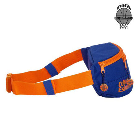 Heuptas Valencia Basket Blauw Oranje (23 x 12 x 9 cm)