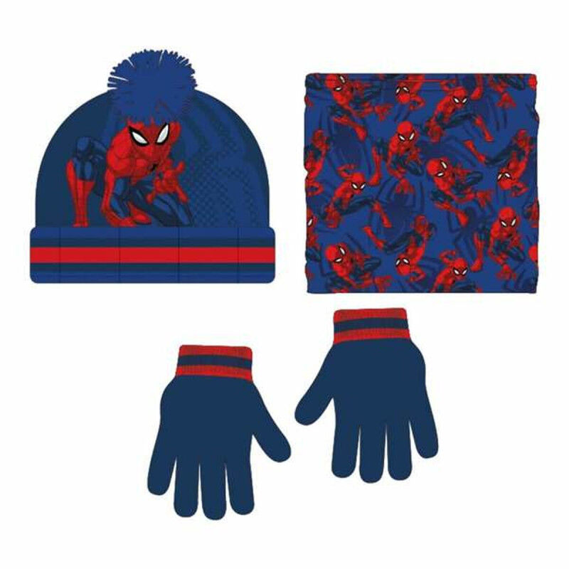 Gorro, Bufanda y Guantes Spider-Man 2-8 Años