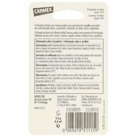 Vochtinbrengende Lip Balsem Carmex COS 002 BL (7,5 g)