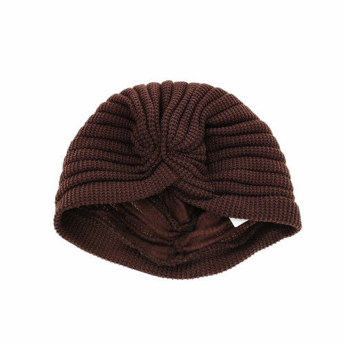 Gorro Araban Marrón Plegado Lana