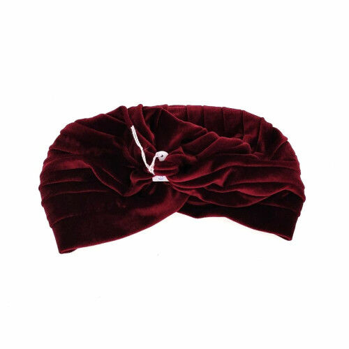 Cappello Araban Velluto Pieghevole Rosso Granato