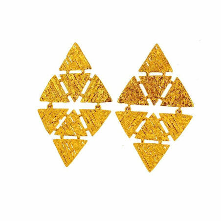 Ladies' Earrings Lola Casademunt Golden Rhombus