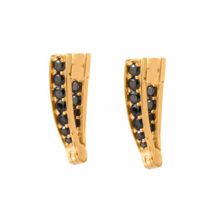 Pendientes Mujer Sif Jakobs E1024-BK-RG 2 cm