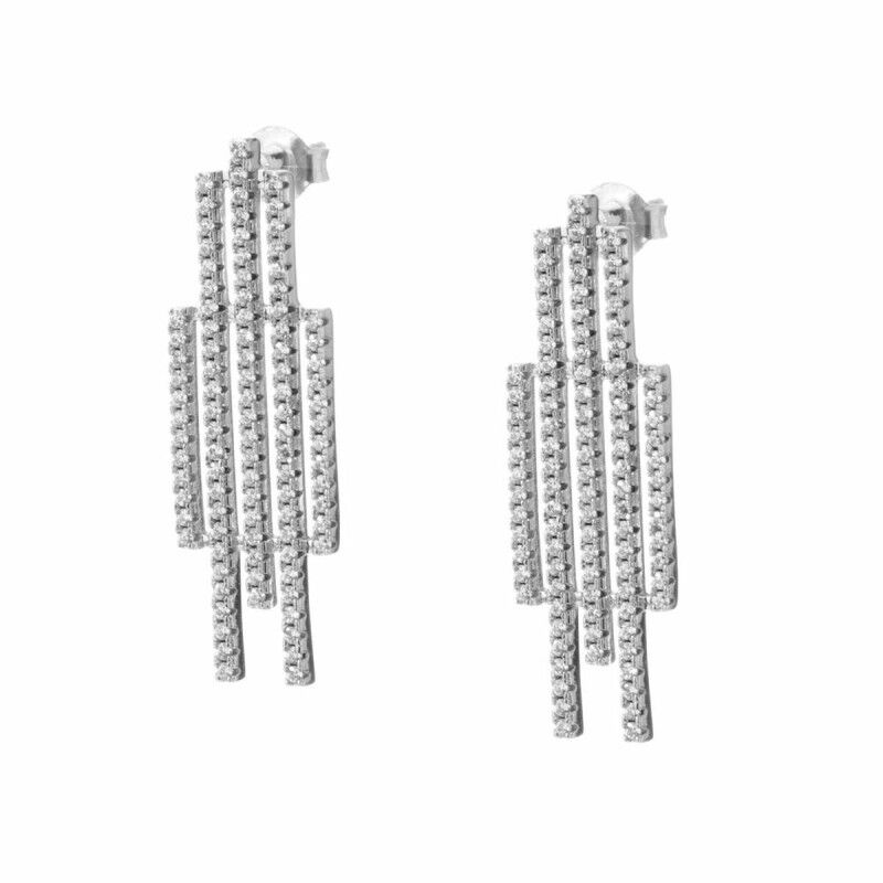 Ladies' Earrings Sif Jakobs E0203-CZ Sterling silver 3 cm